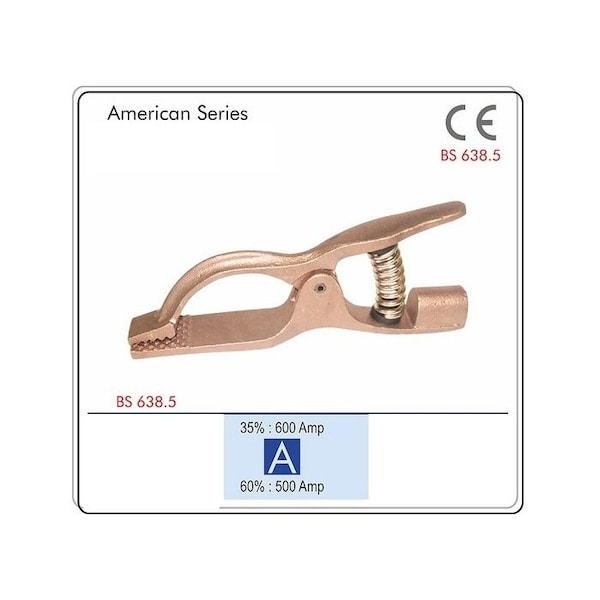 Star Tech Weld Copper Ground Clamp Compatible with Lenco Welding Ground Clamp 500 Amps LG-500 - main
